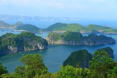 吉巴岛和岩层