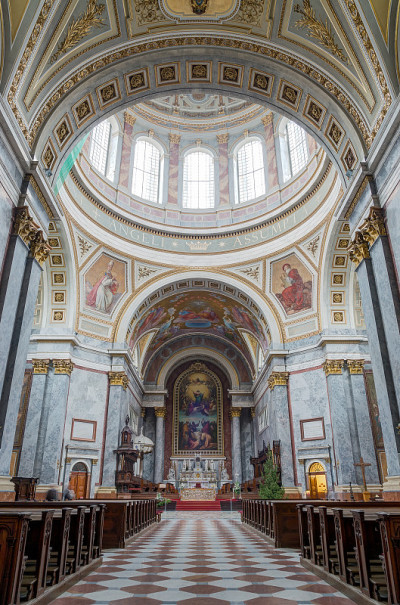 Esztergom Basilica interior，匈牙利