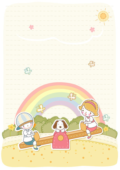 Children Clip Art vector design illustration templ