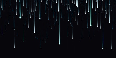 发光流星抽象光线技术背景三维插图