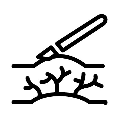 静脉曲张手术治疗黑色图标矢量插图