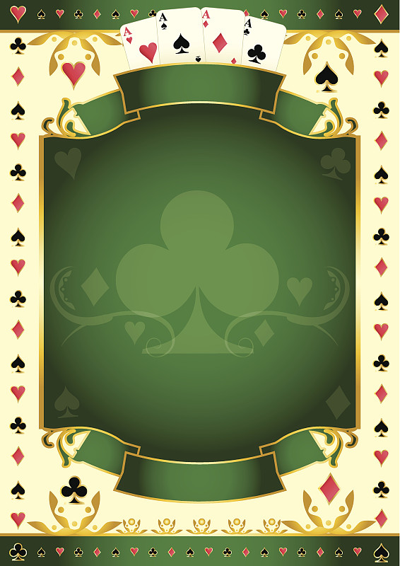 Pokergame绿色俱乐部背景