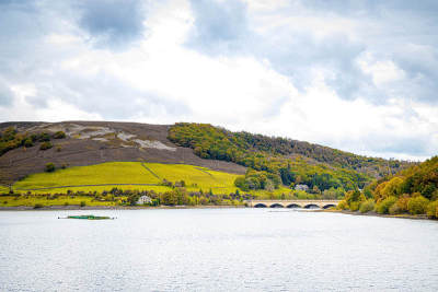 瓢虫水库在山顶地区，一个高地地区在英国，英国