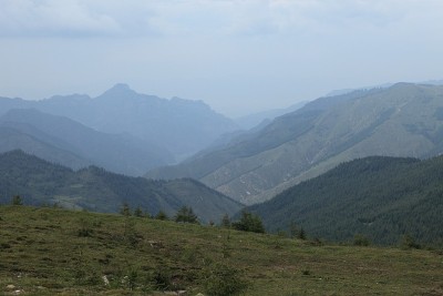 中国五台山一带的景色