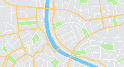 城市地图。矢量插图。