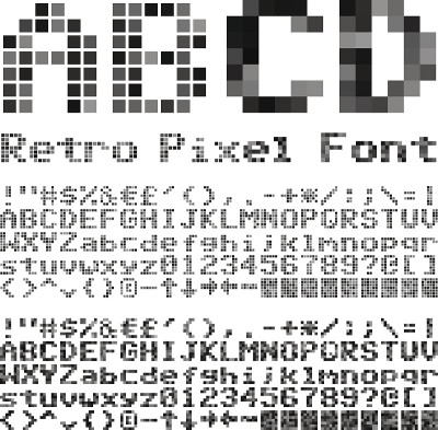 像素字体。