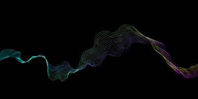 抽象波浪线现代矢量背景