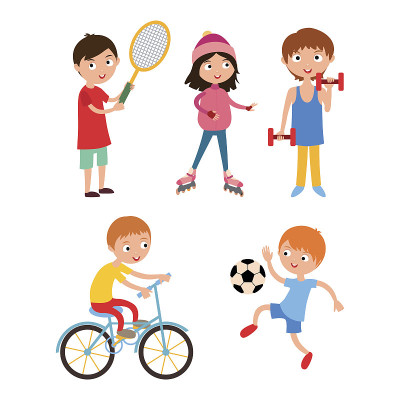 年幼的运动员孤立在白色矢量插图