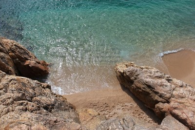 海岸线的海滩