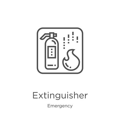 extinguisher icon vector from emergency collection