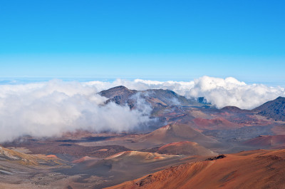 夏威夷毛伊岛的哈雷阿卡拉火山