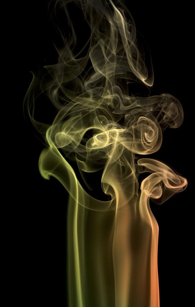 彩色的烟雾细节
