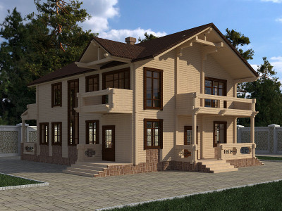 建筑照片逼真渲染3D插图