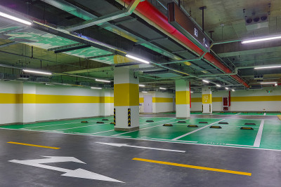 城市建筑室内停车场