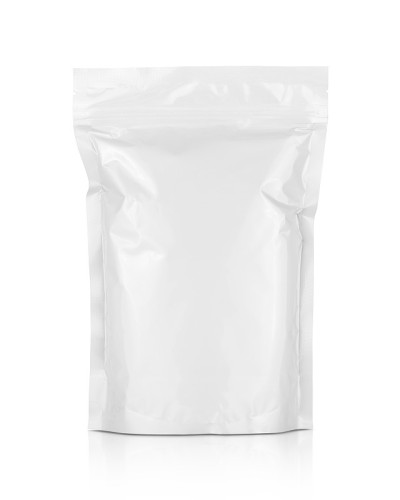 白色铝箔拉链袋食品包装设计模型