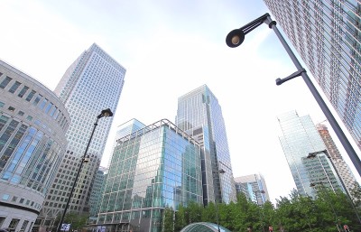 码头区摩天大楼办公大楼城市景观英国伦敦