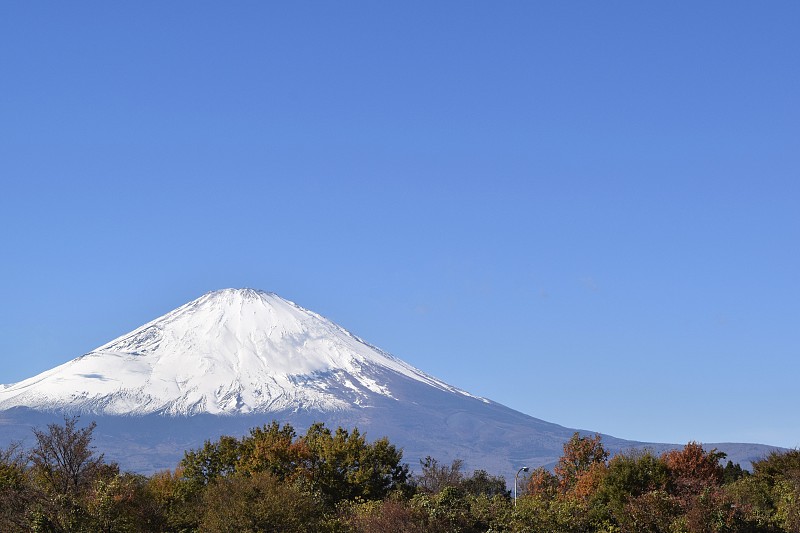 从哥登巴市可以看到富士山