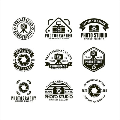 Photographer professional studio vector design