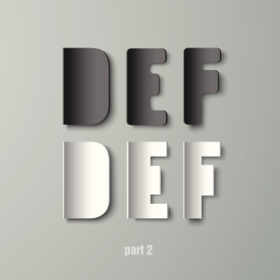 矢量纸图形字母白色和黑色DEF