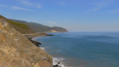 马里布的太平洋海岸-鸟瞰图