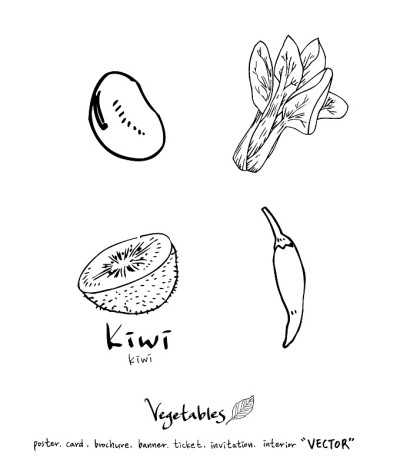 食品菜单插图
