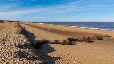 英国，英格兰，诺福克，北海海岸