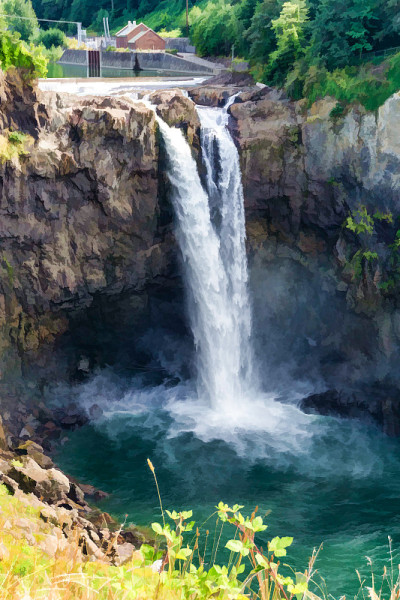 瀑布在Snoqualmie插图