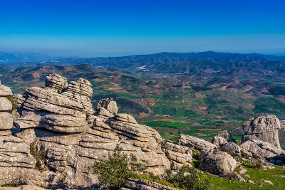 El Torcal de Antequera, Andalusia, Spain，在Antequer