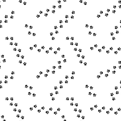 Seamless pattern with animal tracks. Vector illust