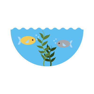 海鱼游泳的标志