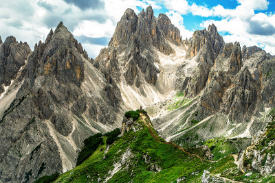 Cadini在misurina, Italian Dolomite Alps, Veneto报道
