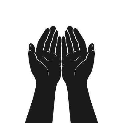Hands open