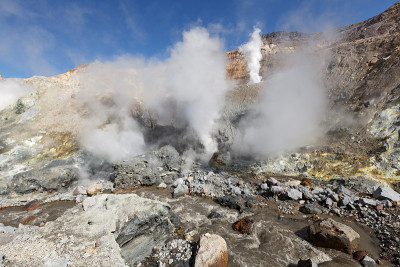 堪察加半岛的活火山