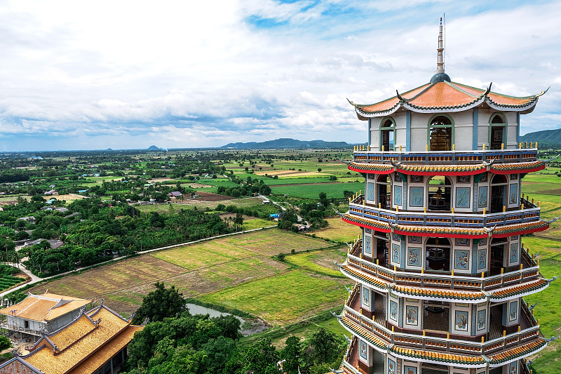 宝塔。中国传统寺庙。