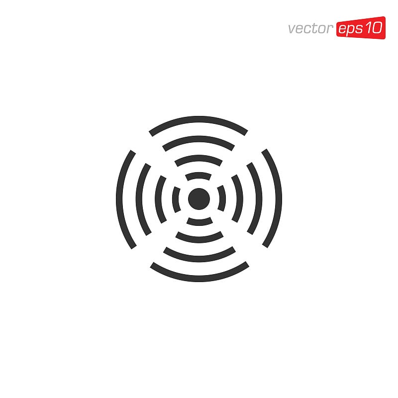 Wifi区域图标设计矢量