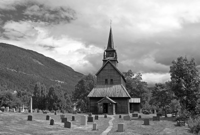 Kaupanger stave-church。挪威
