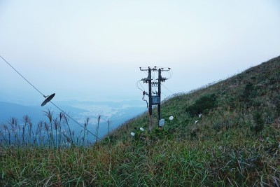 香港山上的电线杆