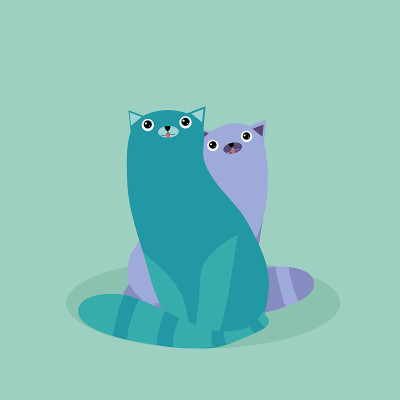 可爱的猫