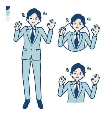 简单的西装businessman_panic