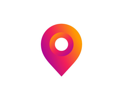 地理标签或位置大头针标志图标设计
