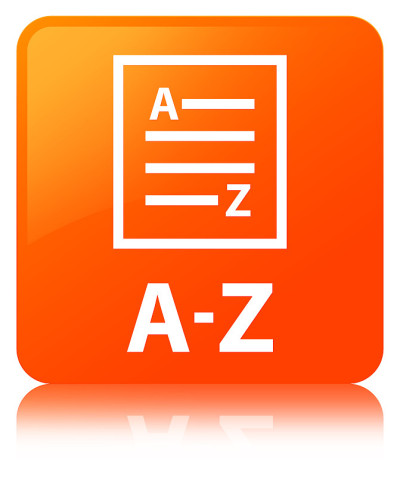 A-Z(列表页面图标)橙色方形按钮
