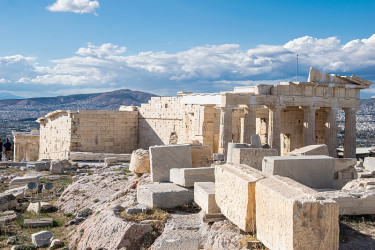 历史建筑，场景从雅典卫城，希腊，雅典，2019年