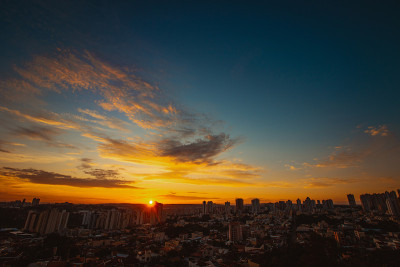 巴西Ribeirao Preto的日出