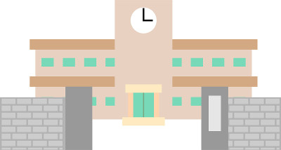 日本公立学校大楼设有大门