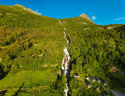 盖兰格峡湾全景和无人机景观，盖兰格峡湾，挪威