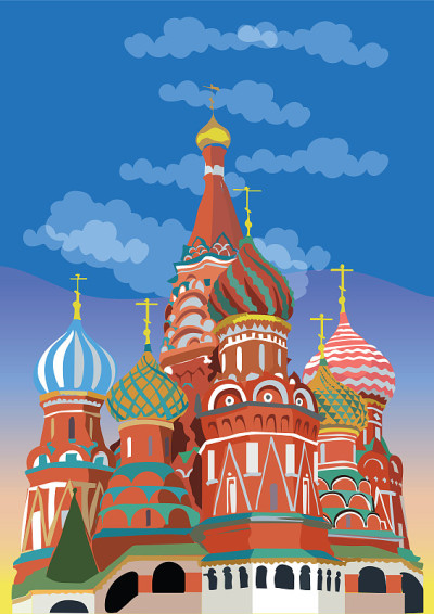 矢量彩色Moscow-6