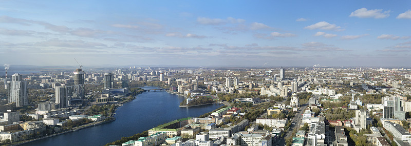 叶卡捷琳堡城市全景，俄罗斯