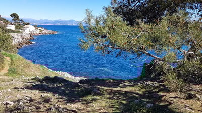 法国南部昂蒂布角的风景