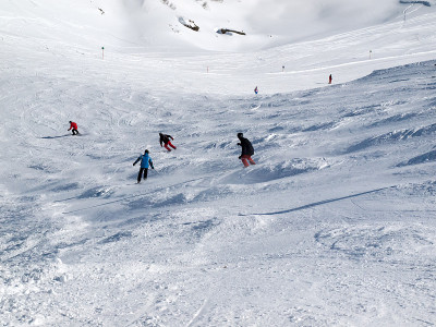 阿尔卑斯山的滑雪区