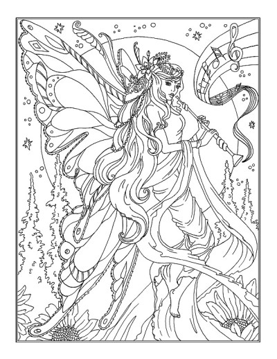 涂色页精灵